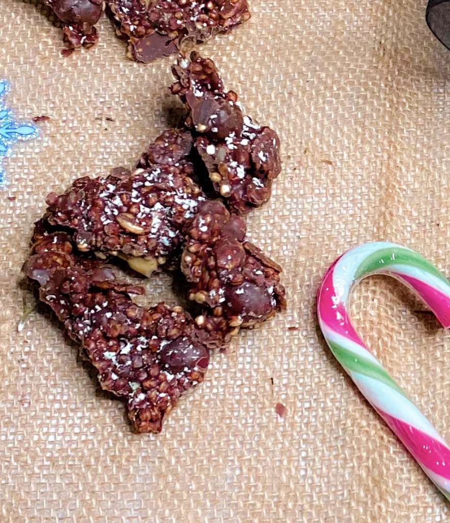 Bombones de granola y chocolate